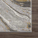 Sample Live Marble Gray & Gold Area Rug