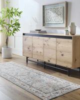 Kamau Cream & Blue Area Rug - Clearance