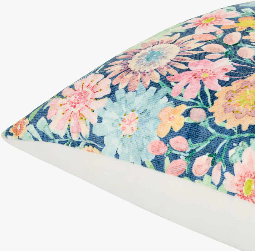 Amithi Light Blue Throw Pillow