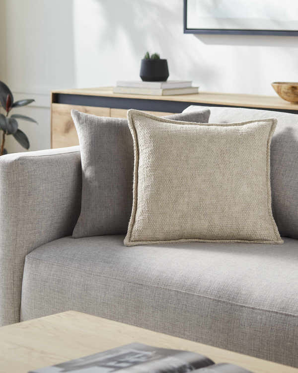 Jimbo Beige Throw Pillow - Clearance