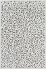 Close-up of the Seascale Outdoor Carpet featuring a gray and white animal print pattern. Design-Rectangle-5373