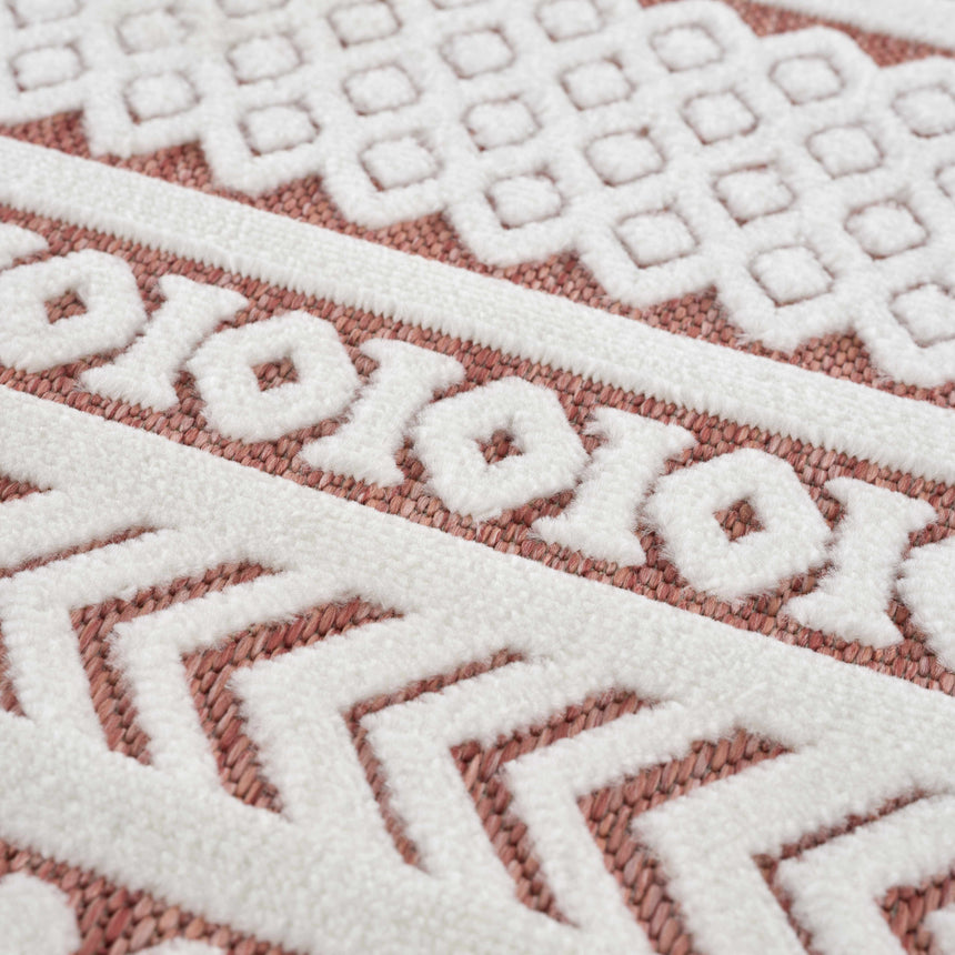 Jove Orange Outdoor Rug - Clearance