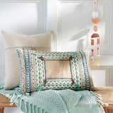 Tichnor Light Gray Square Throw Pillow