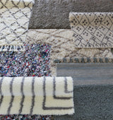 Catoosa White/Black Trellis Wool Rug - Clearance