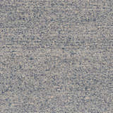 Close-up of the hand woven Alyra Light Blue Solid Area Rug, showing wool texture and subtle striped pattern. Swatch