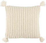 Litzy Cream Throw Pillow