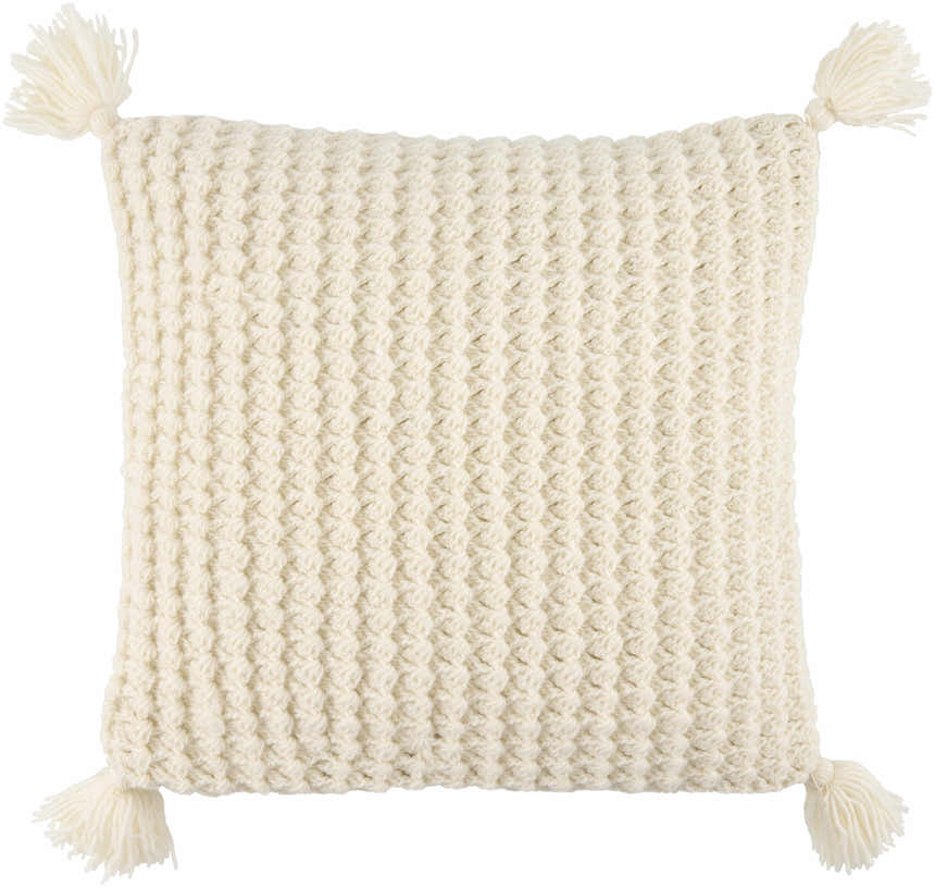 Litzy Cream Throw Pillow