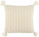 Litzy Cream Throw Pillow