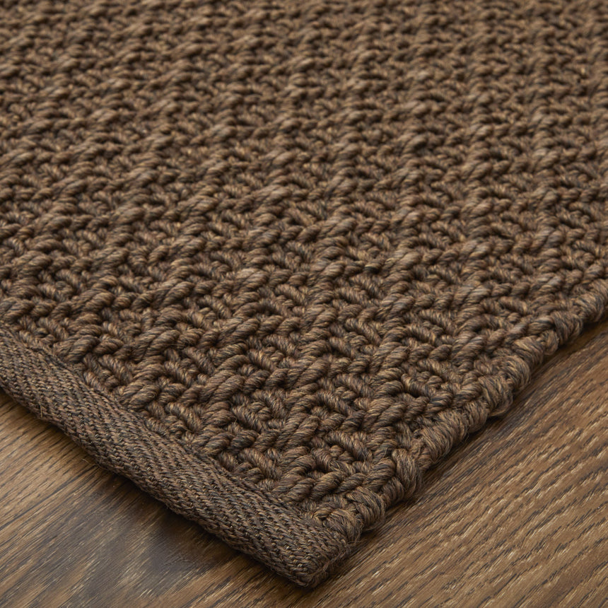Feizy Tito Modern Solid - Brown Area Rug