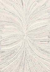 Snow Bloom Beige Hand Tufted 5x7 Wool Area Rug