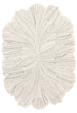 Snow Bloom Beige Hand Tufted 5x7 Wool Area Rug