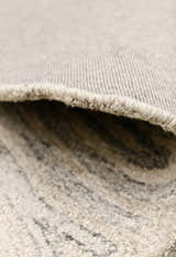 Snow Bloom Beige Hand Tufted 5x7 Wool Area Rug