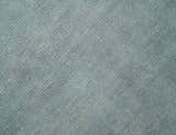 Solid Gray Hand knotted Modern look Custom Made wool Area Rug