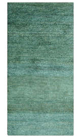 Solid Green Hand knotted Contemporary Custom Made wool Area Rug