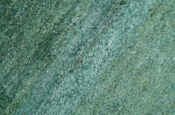 Solid Green Hand knotted Contemporary Custom Made wool Area Rug