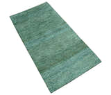 Solid Green Hand knotted Contemporary Custom Made wool Area Rug