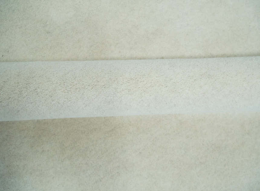 Custom Made Modern Solid Ivory Hand Tufted Wool Rug