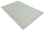 Custom Made Modern Solid Ivory Hand Tufted Wool Rug