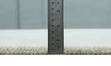 Custom Made Modern Solid Ivory Hand Tufted Wool Rug