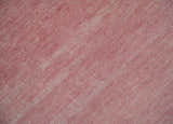 Solid Pink Custom Made Modern Contemporary Hand knotted wool Area Rug