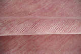 Solid Pink Custom Made Modern Contemporary Hand knotted wool Area Rug
