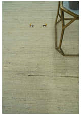 Solid Plain Beige and Charcoal Hand loom Multi size wool area Rug