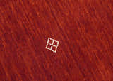 Solid Plain Maroon Geometrical Design Hand loom Custom made wool area Rug