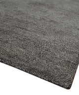 Solid Charcoal Woolen Hand Tufted contemporary area Rug