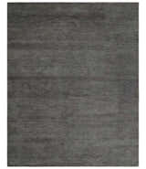 Solid Charcoal Woolen Hand Tufted contemporary area Rug
