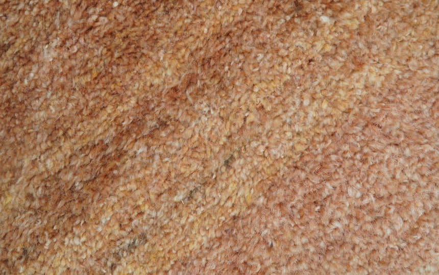 Solid Rust Hand knotted Contemporary Custom Made wool Area Rug