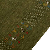 Solid with Border Patterns Hand Loomed Wool Area Rug