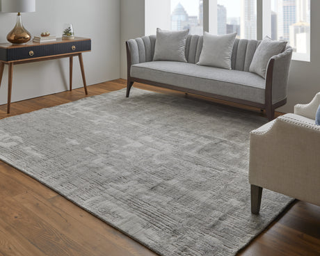 Feizy Eastfield Modern Abstract - Gray/Ivory Area Rug