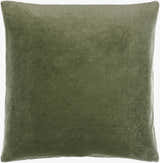 Rahiq Forest Green Border Cotton Throw Pillow - Clearance