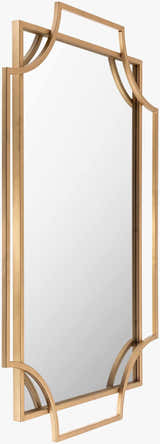 Golasecca Brass Frame Gold Mirror