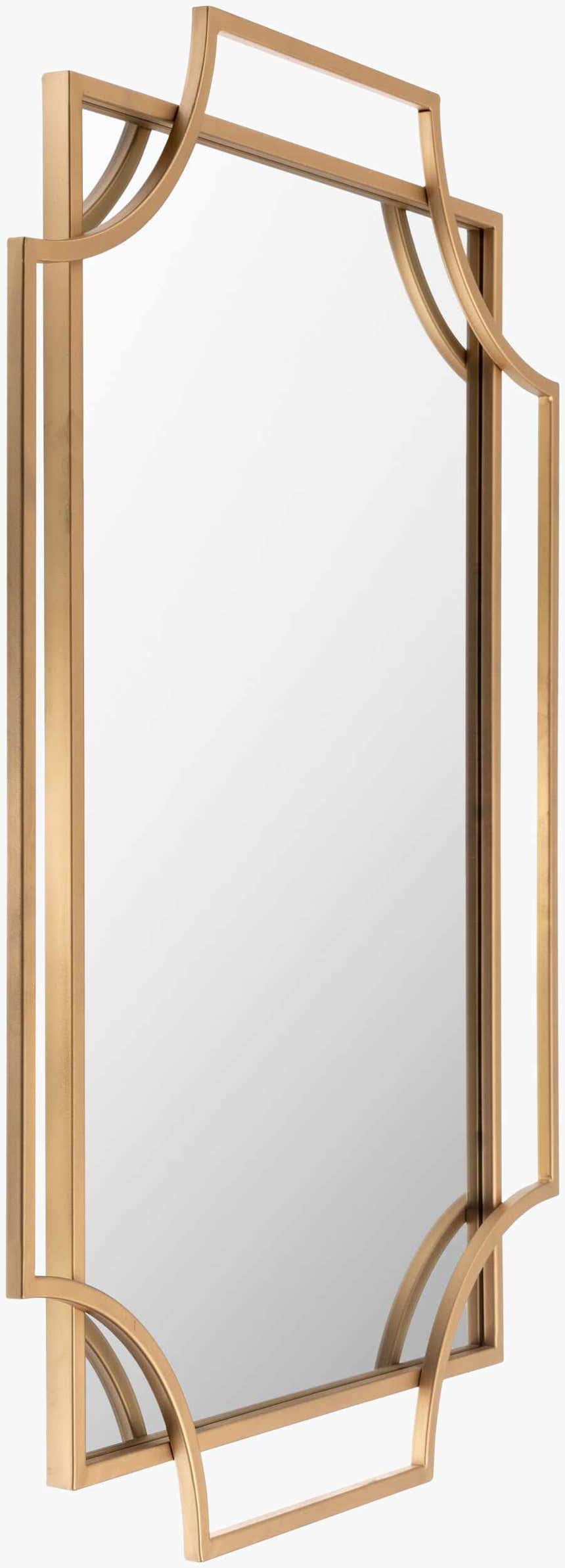 Golasecca Brass Frame Gold Mirror