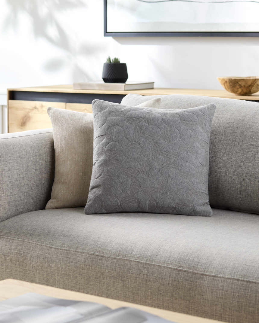 Paniz Medium Gray Throw Pillow