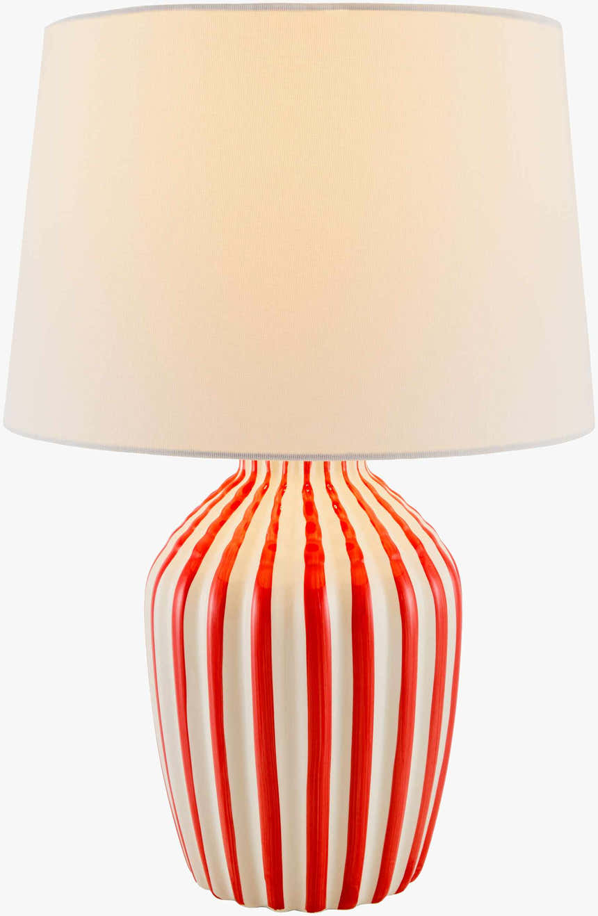 Shamsabad Red Table Lamp
