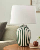 Shamsabad Green Table Lamp