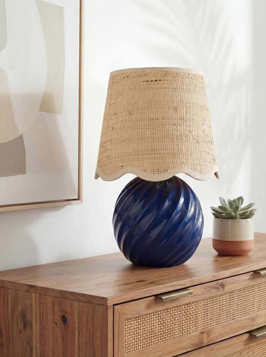 Coyahualco Navy Table Lamp
