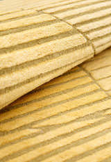 Stone Modern Style Yellow Hand Tufted 5x7 Wool Area Rug