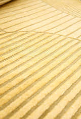 Stone Modern Style Yellow Hand Tufted 5x7 Wool Area Rug