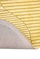 Stone Modern Style Yellow Hand Tufted 5x7 Wool Area Rug