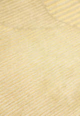 Stone Modern Yellow Ripple Hand Tufted 5x7 Wool Area Rug