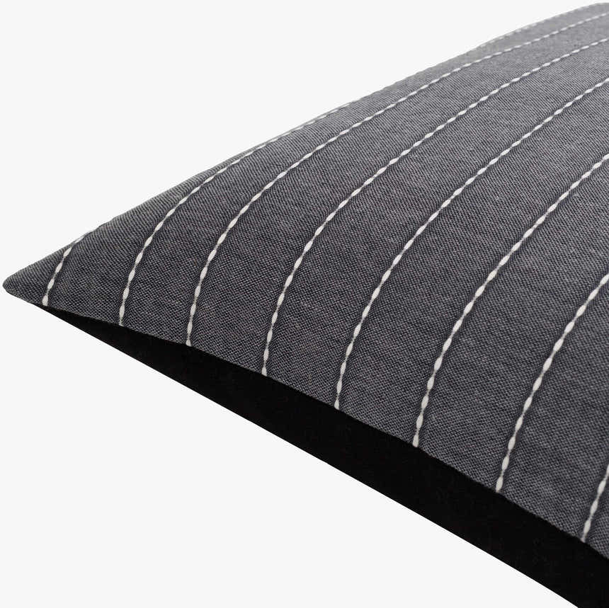 Qwara Slate Blue Throw Pillow - Clearance