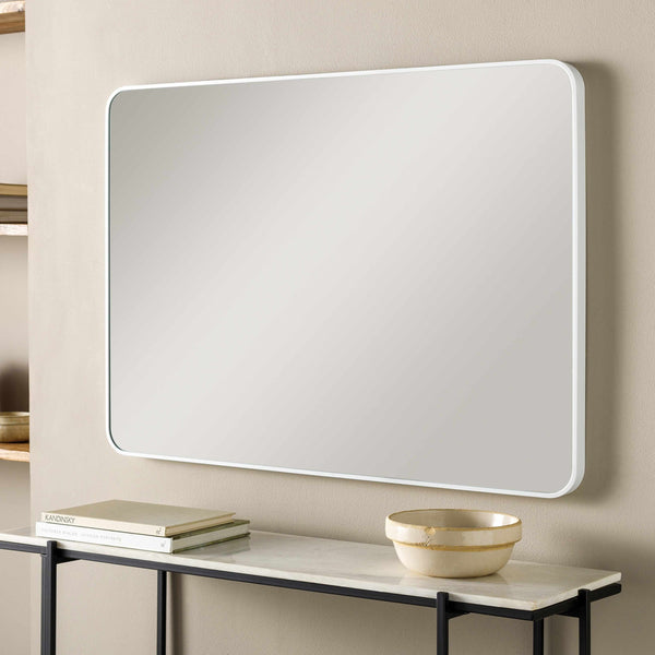 Sustinente White Carved Mirror