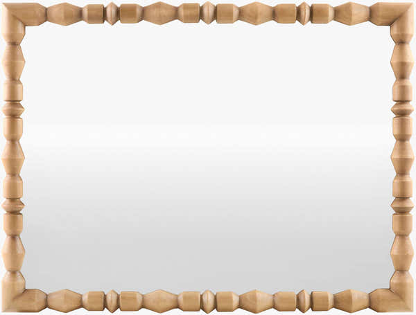 Xevae Camel Wood Mirror