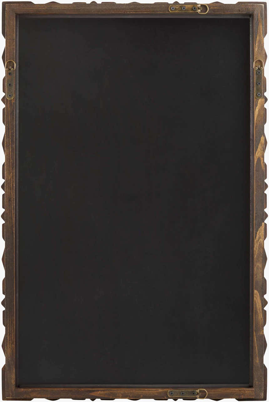 Wehai Dark Brown Wood Mirror