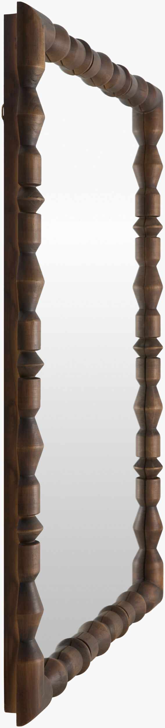 Wehai Dark Brown Wood Mirror