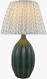 Deep Teal Modern Table Lamp for bedside or console tables
