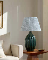 Deep Teal Modern Table Lamp for bedside or console tables